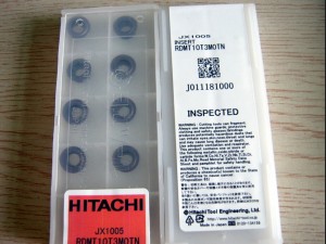 Hitachi cnc indexable insert RDMT10T3MOTN JX1005 with high cutting efficiency